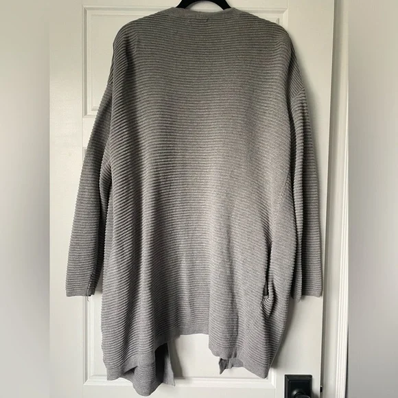 H&M Grey Ribbed Cardigan - Picture 3 of 5